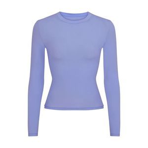 NEW Skims Fits Everybody Long Sleeve T-Shirt Sz XXS in Cielo